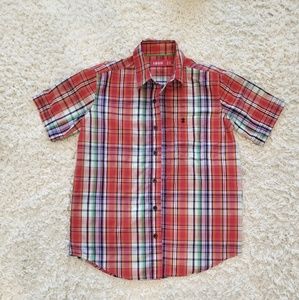 IZOD Boys Plaid Button Up Shirt